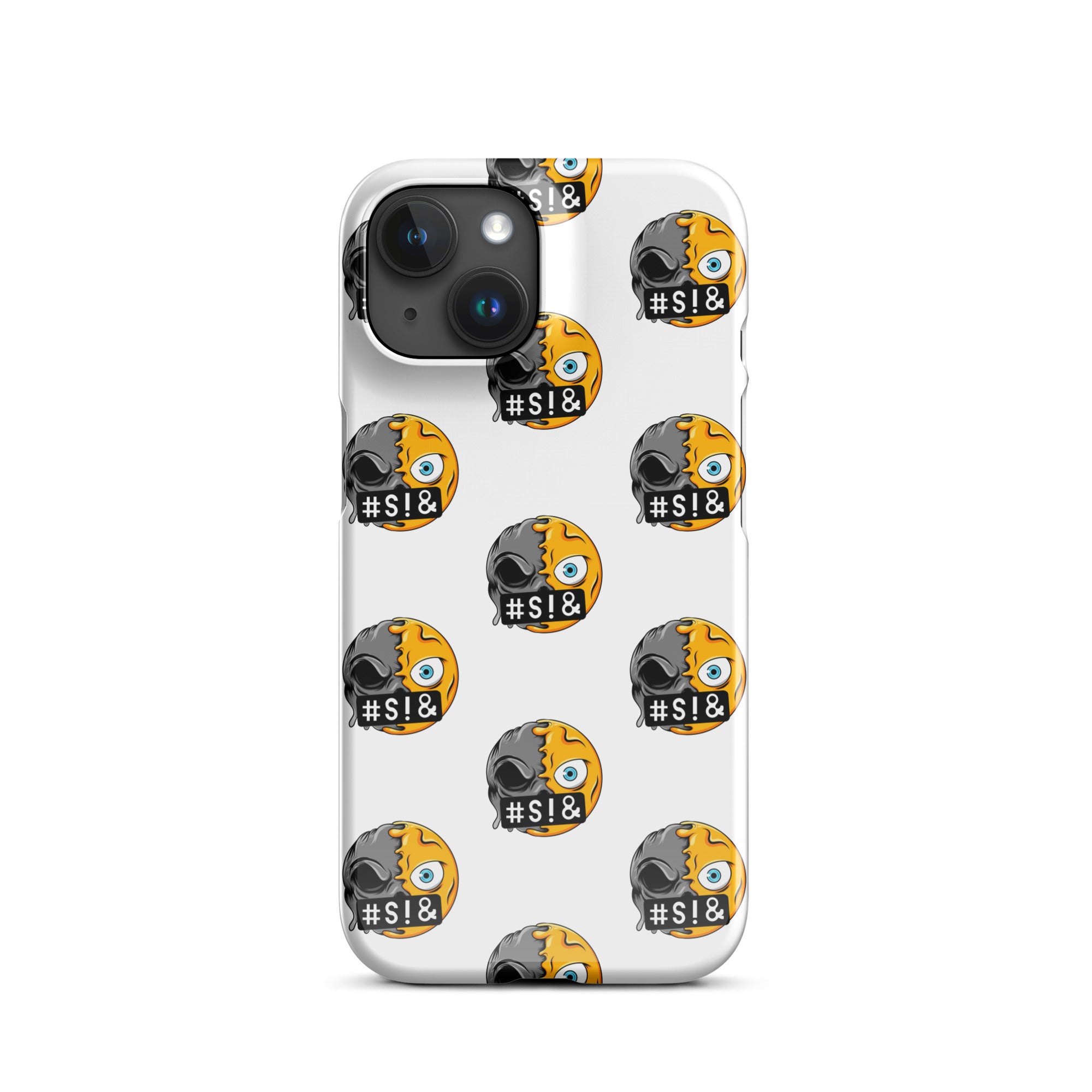 Cover iPhone Resistente – Compatibile con Ricarica Wireless – Design Angry Face Death-Biiply