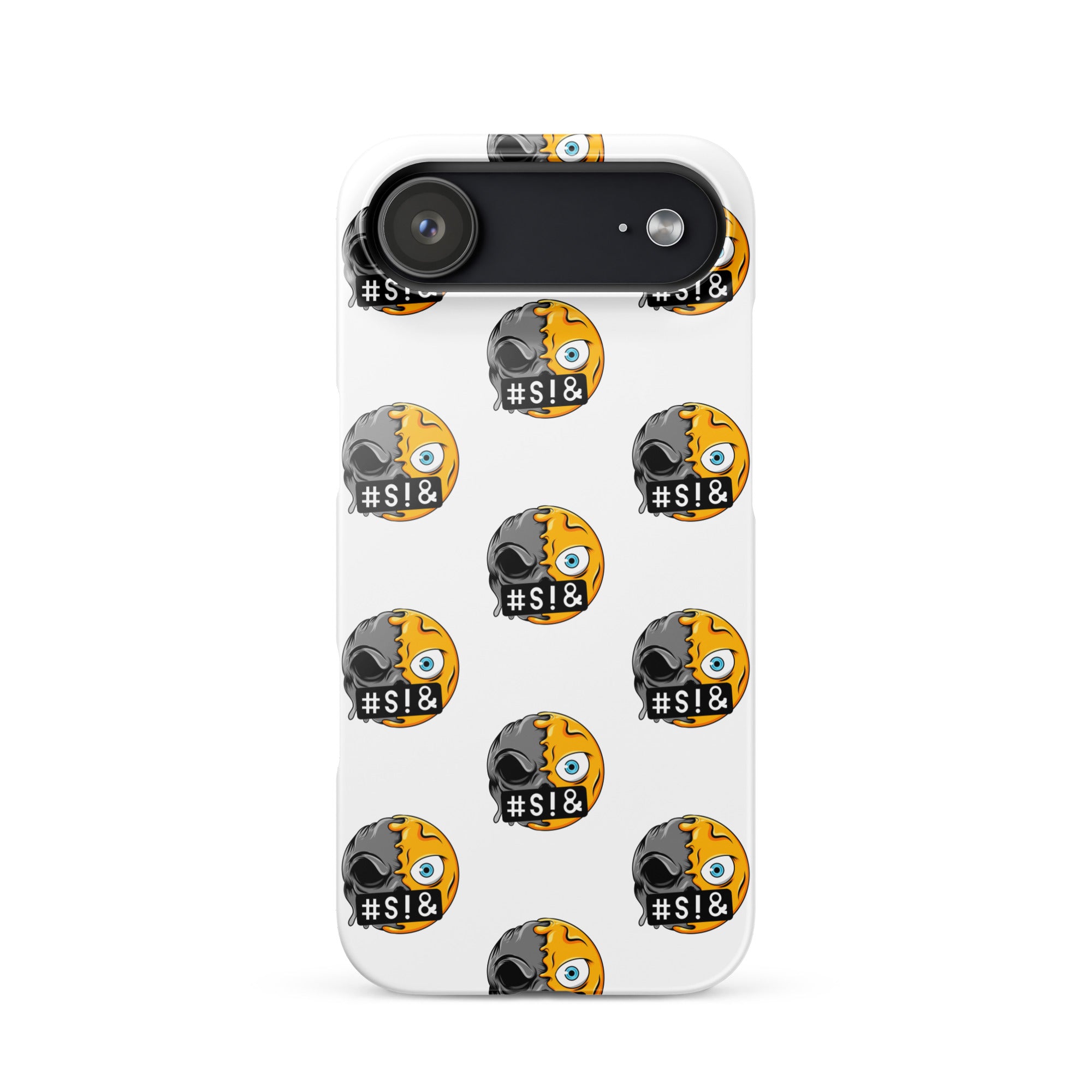 Cover iPhone Resistente – Compatibile con Ricarica Wireless – Design Angry Face Death-Biiply