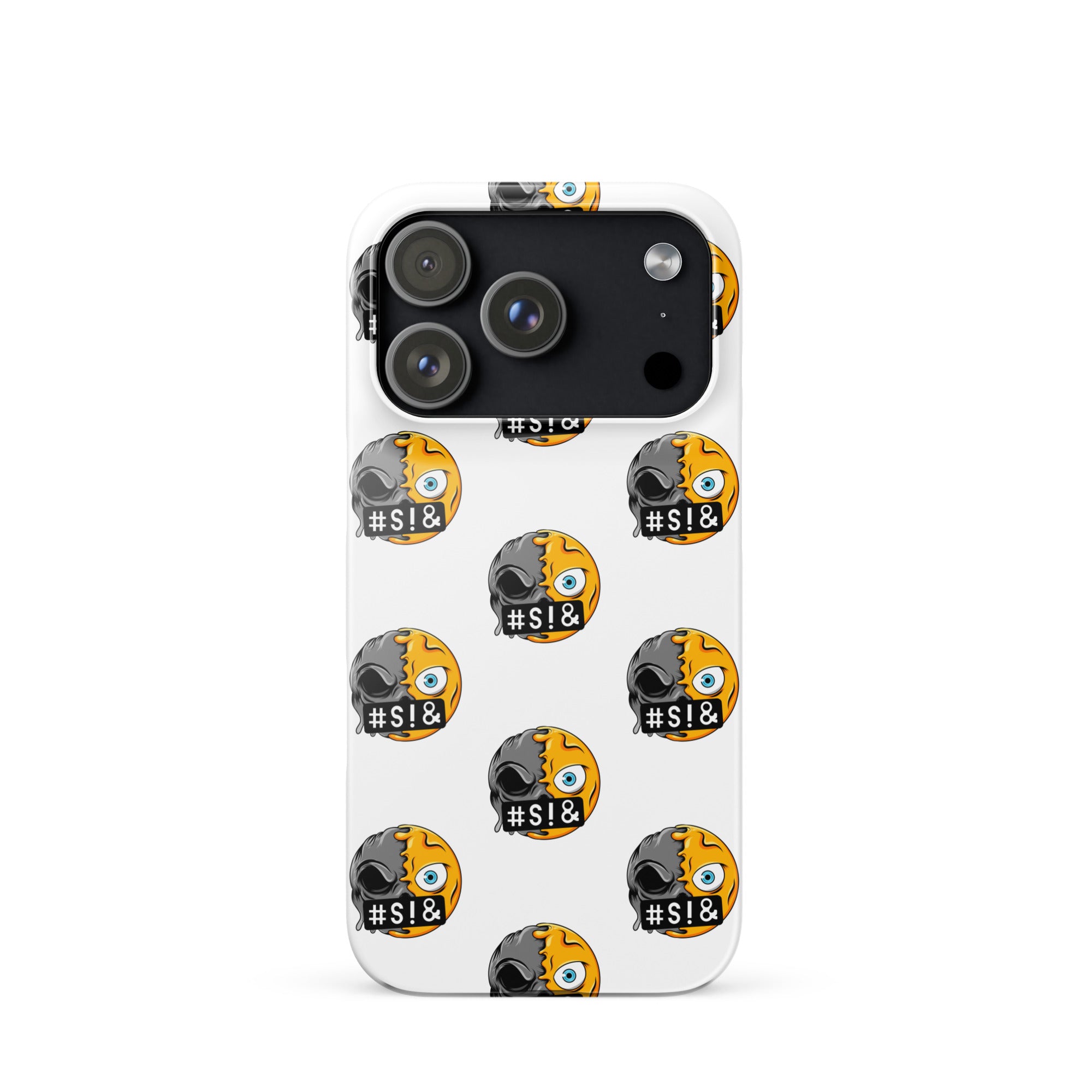 Cover iPhone Resistente – Compatibile con Ricarica Wireless – Design Angry Face Death-Biiply