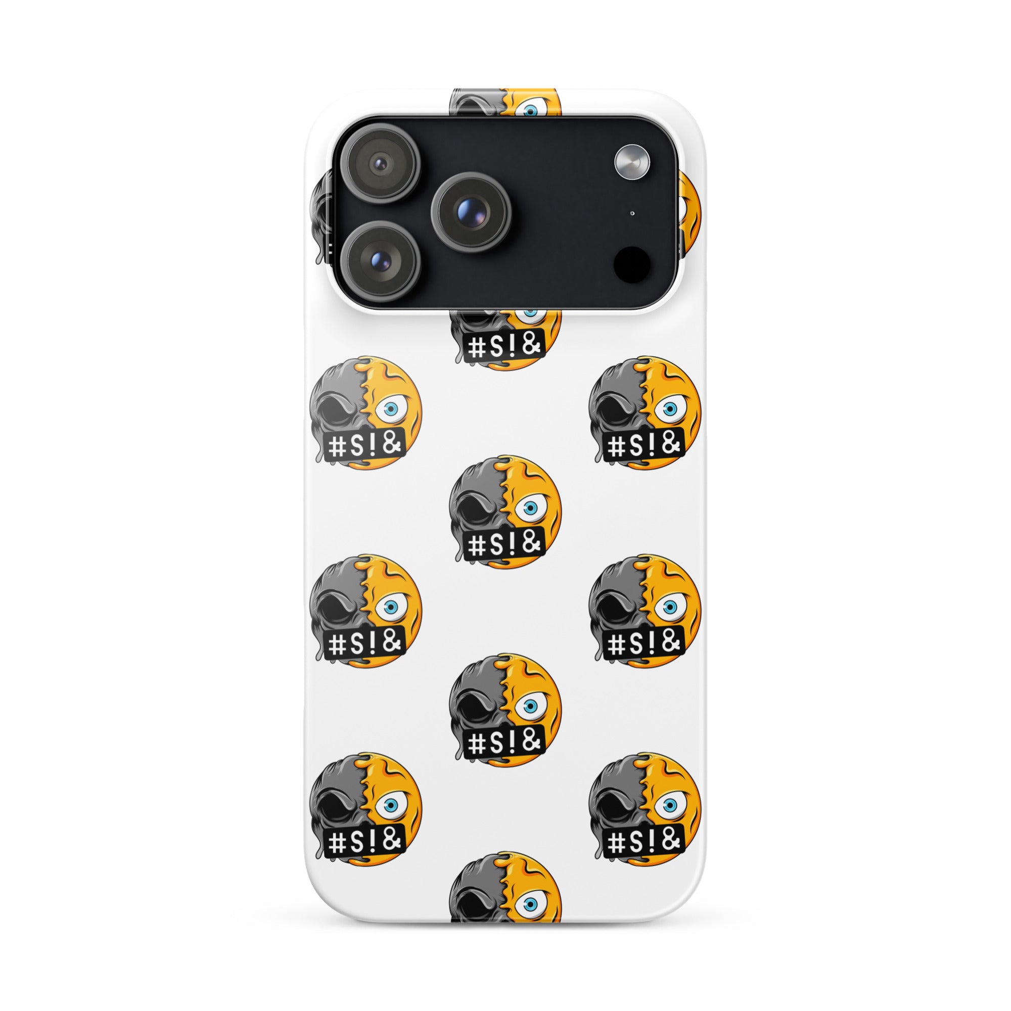 Cover iPhone Resistente – Compatibile con Ricarica Wireless – Design Angry Face Death-Biiply
