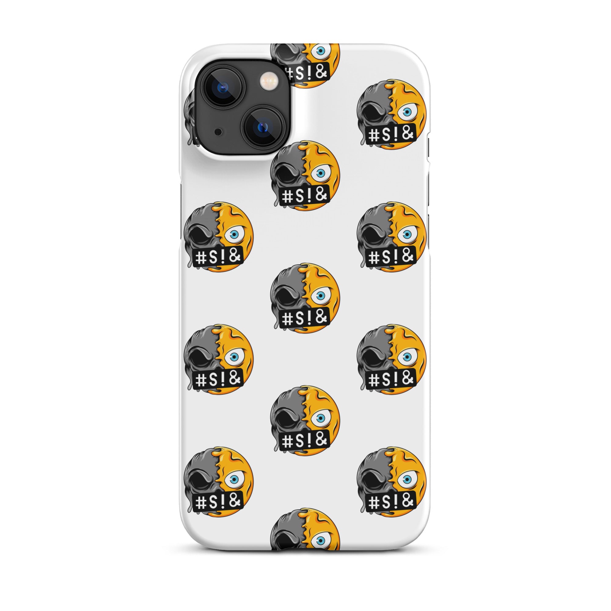 Cover iPhone Resistente – Compatibile con Ricarica Wireless – Design Angry Face Death-Biiply