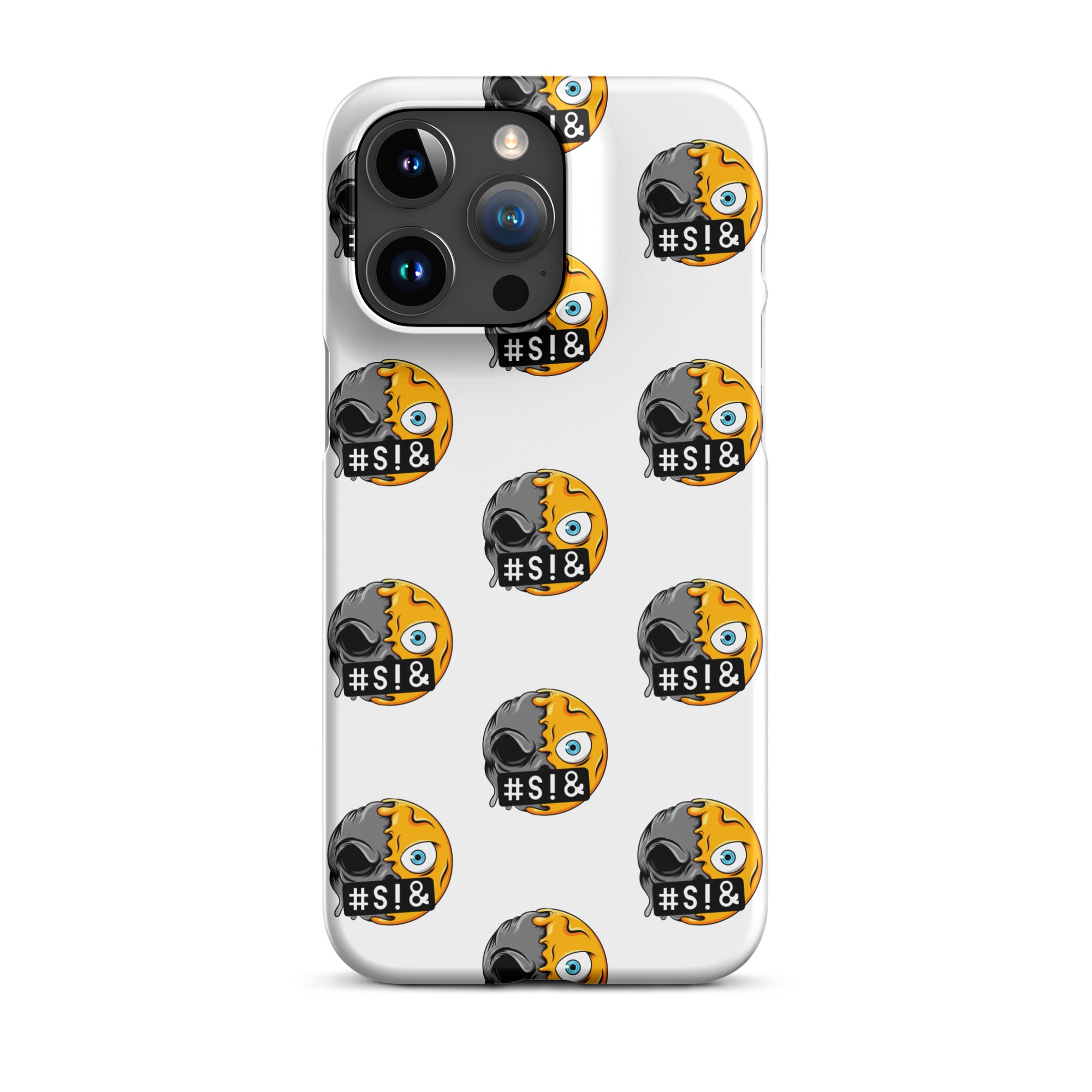 Cover iPhone Resistente – Compatibile con Ricarica Wireless – Design Angry Face Death-Biiply