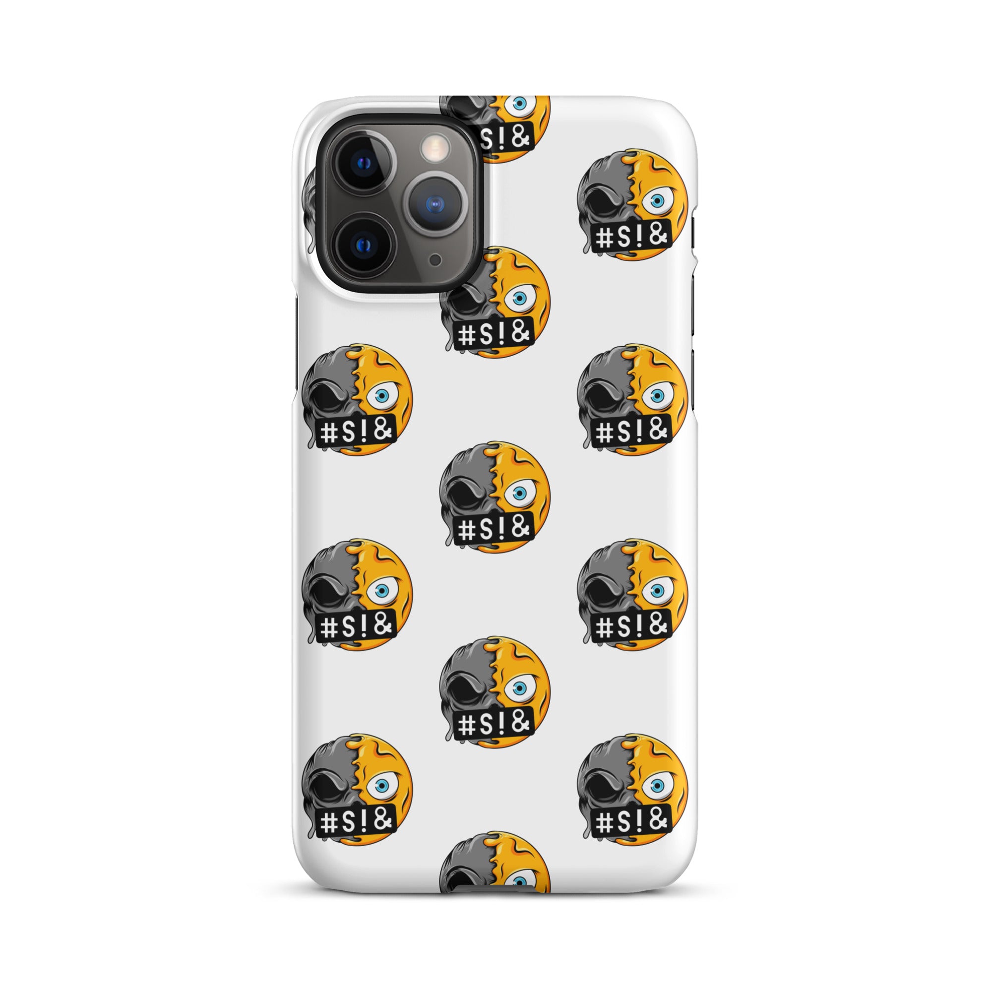 Cover iPhone Resistente – Compatibile con Ricarica Wireless – Design Angry Face Death-Biiply