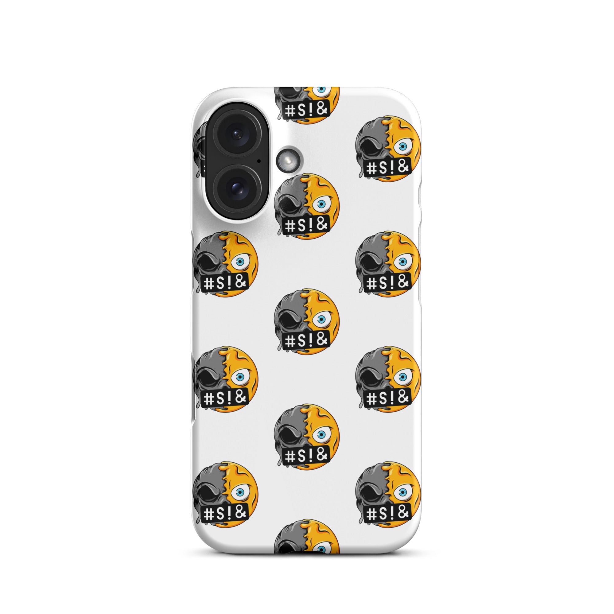 Cover iPhone Resistente – Compatibile con Ricarica Wireless – Design Angry Face Death-Biiply