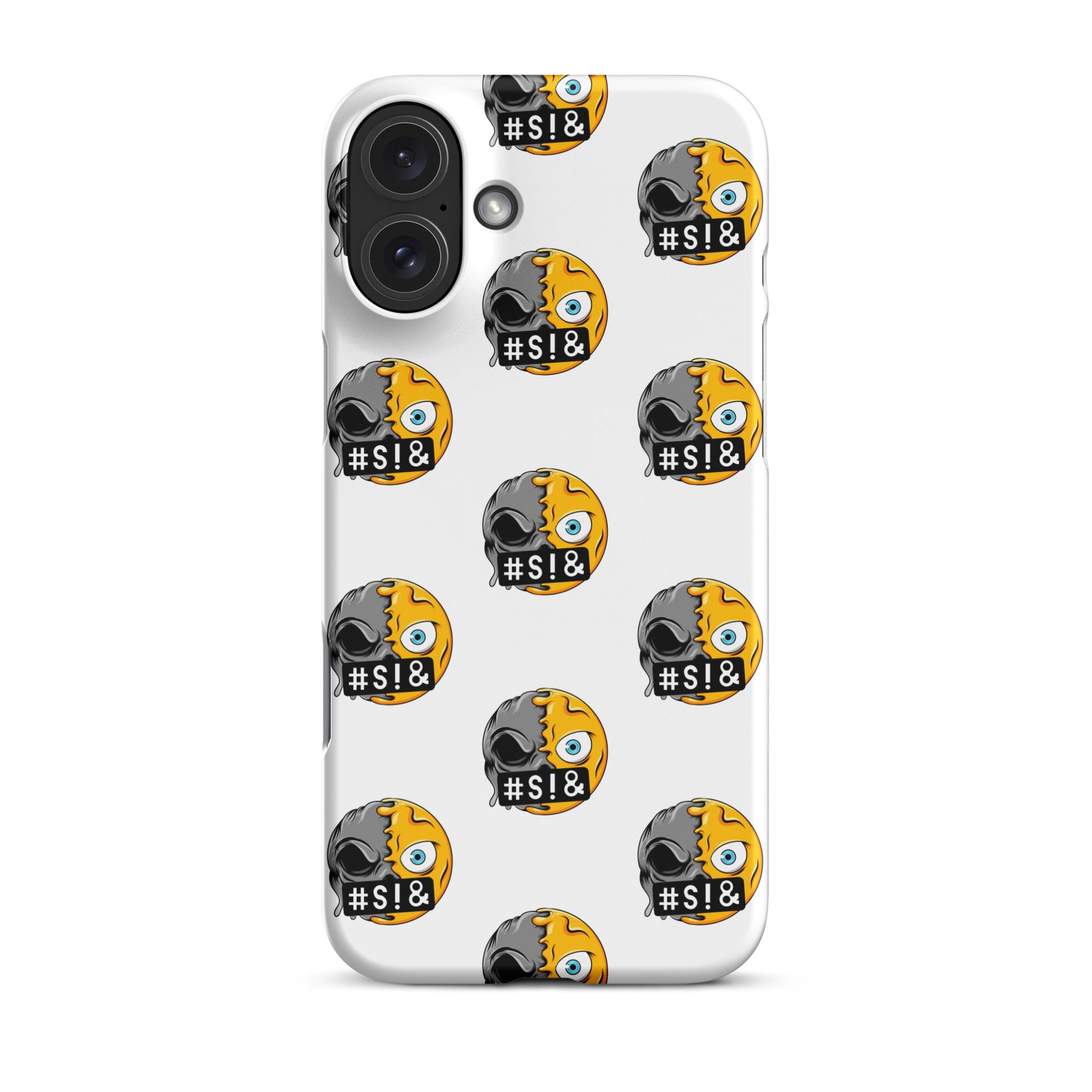 Cover iPhone Resistente – Compatibile con Ricarica Wireless – Design Angry Face Death-Biiply