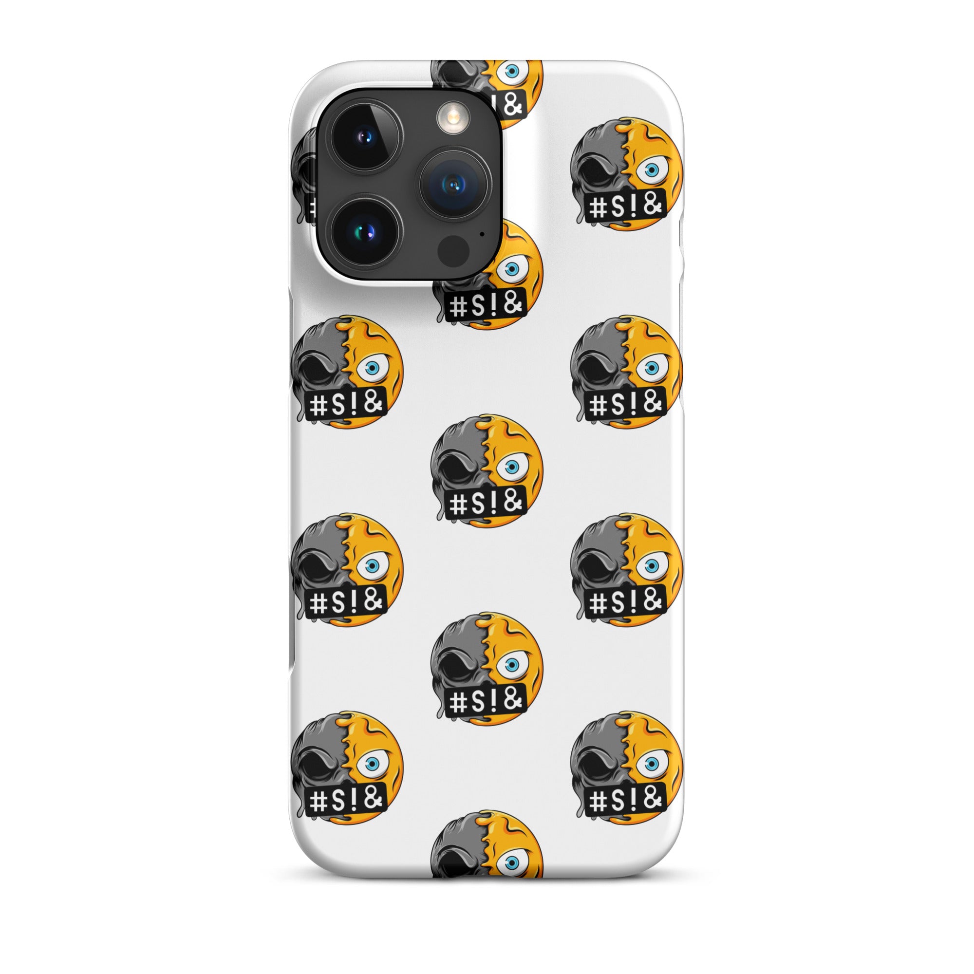 Cover iPhone Resistente – Compatibile con Ricarica Wireless – Design Angry Face Death-Biiply