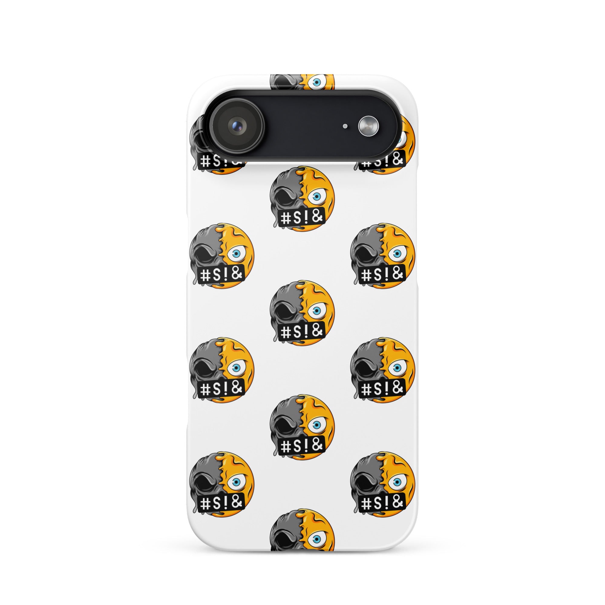 Cover iPhone Resistente – Compatibile con Ricarica Wireless – Design Angry Face Death-Biiply