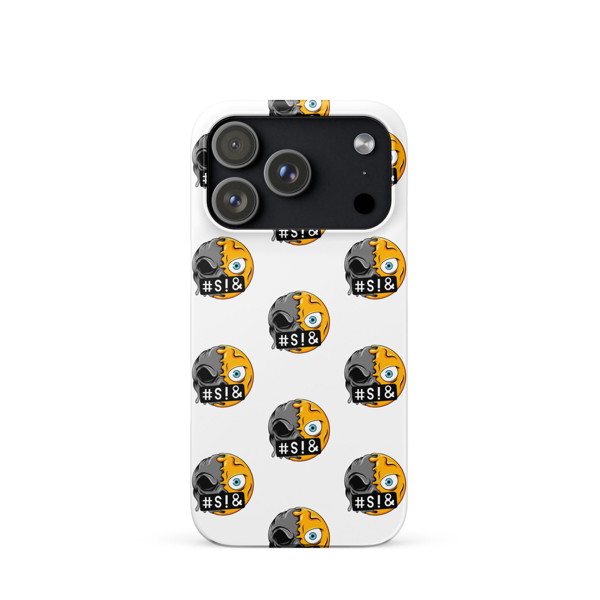 Cover iPhone Resistente – Compatibile con Ricarica Wireless – Design Angry Face Death-Biiply