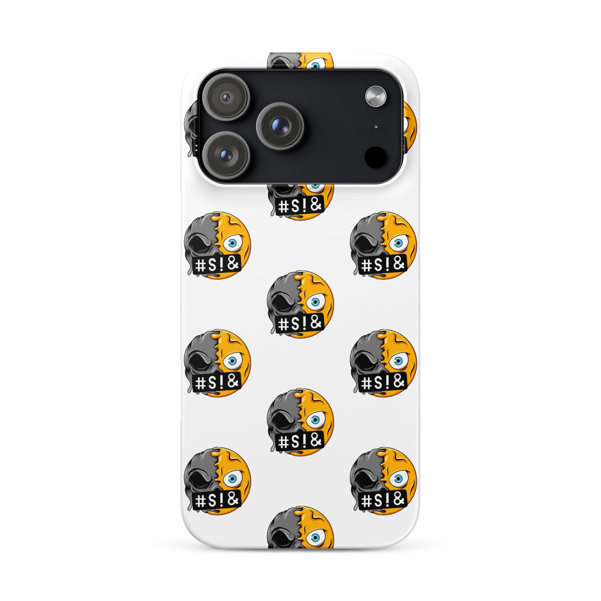 Cover iPhone Resistente – Compatibile con Ricarica Wireless – Design Angry Face Death-Biiply