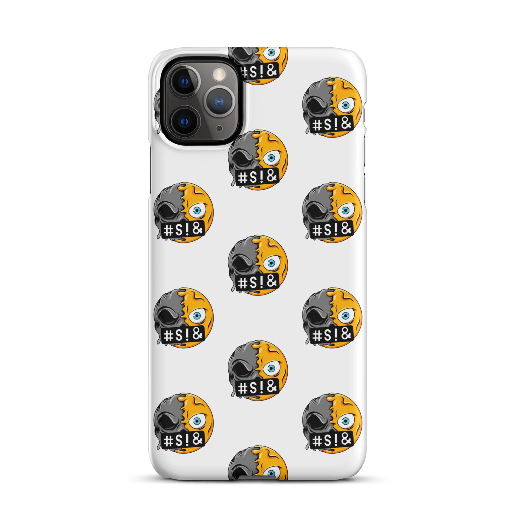 Cover iPhone Resistente – Compatibile con Ricarica Wireless – Design Angry Face Death-Biiply