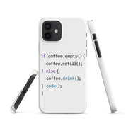 Cover iPhone Resistente – Compatibile con Ricarica Wireless – Design Code-Biiply