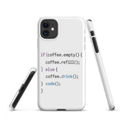 Cover iPhone Resistente – Compatibile con Ricarica Wireless – Design Code-Biiply