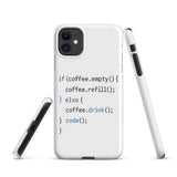 Rugged iPhone Case – Compatible with Wireless Charging – Design Code