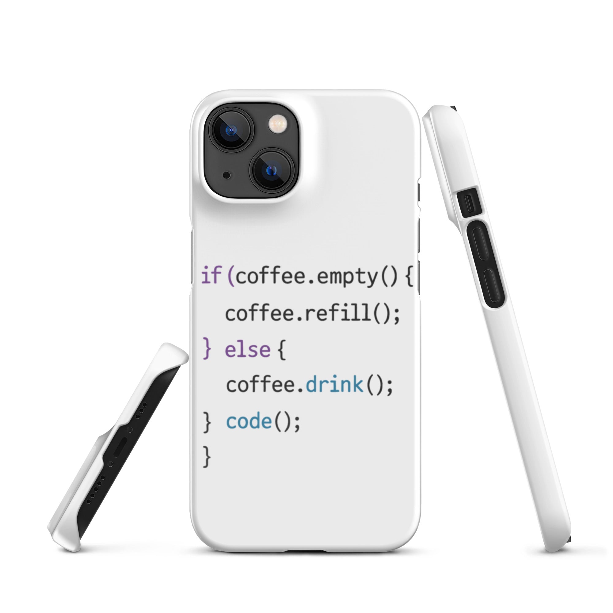 Cover iPhone Resistente – Compatibile con Ricarica Wireless – Design Code-Biiply