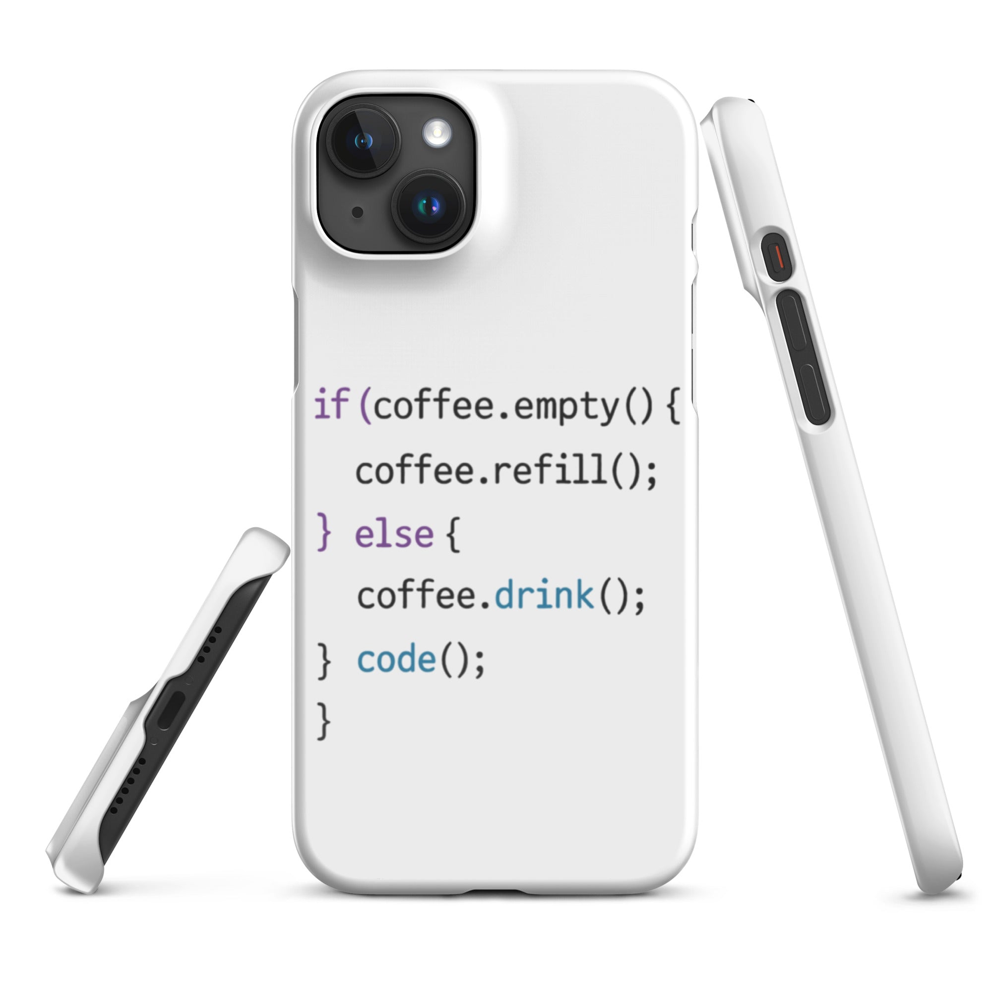 Cover iPhone Resistente – Compatibile con Ricarica Wireless – Design Code-Biiply
