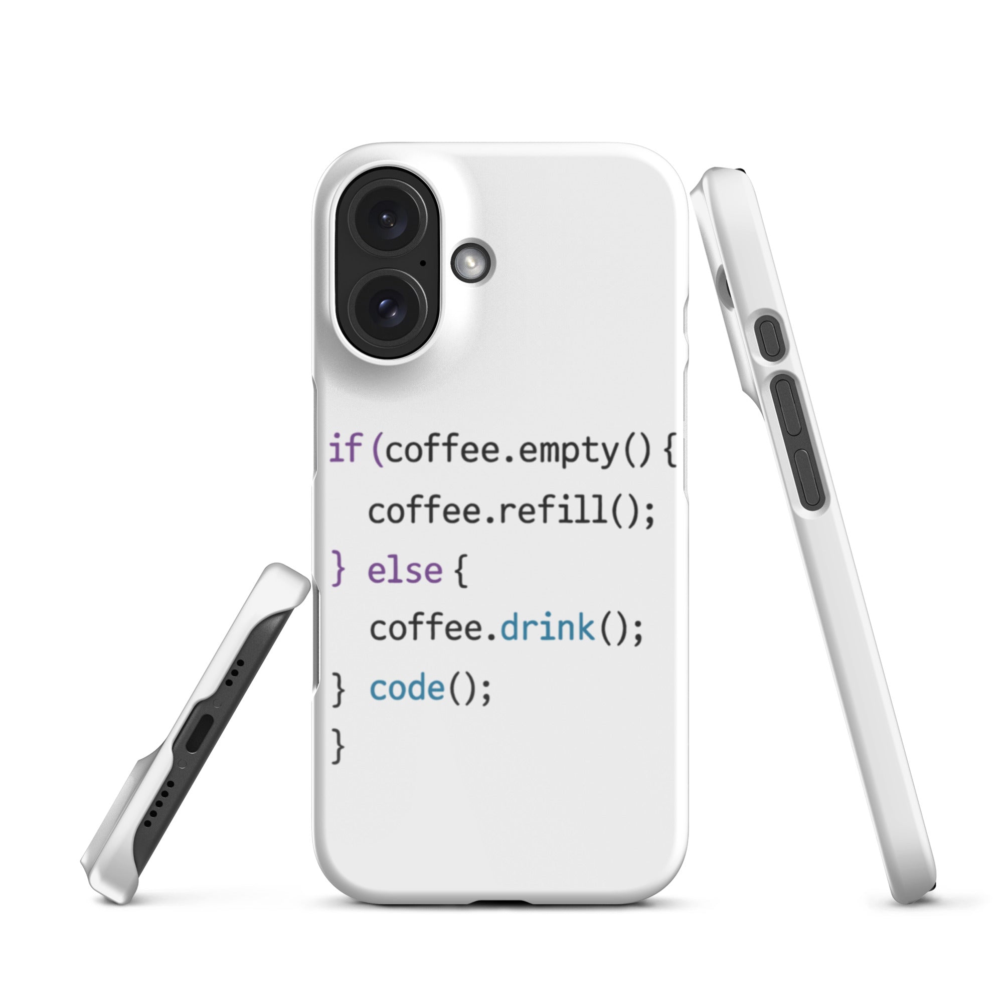 Cover iPhone Resistente – Compatibile con Ricarica Wireless – Design Code-Biiply
