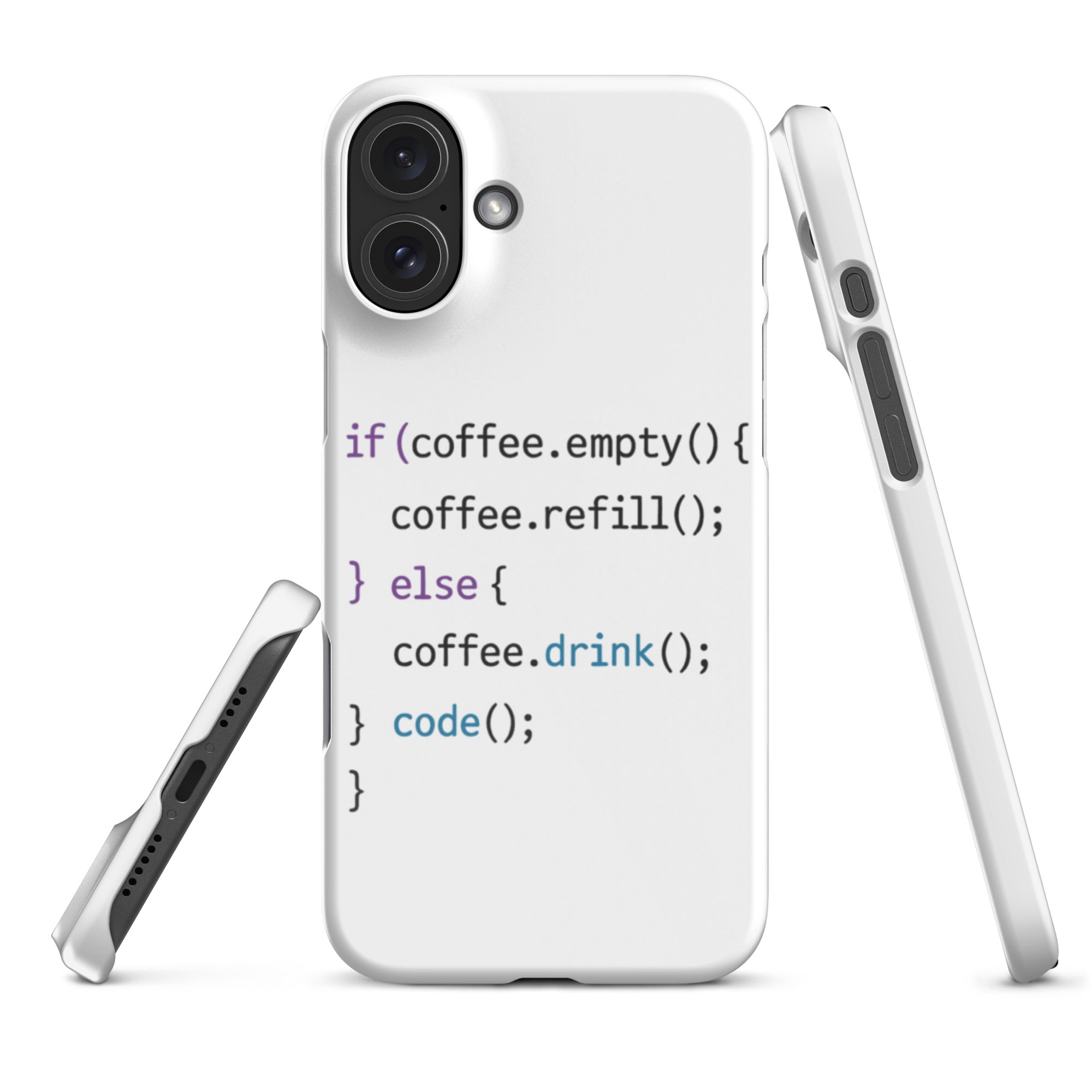 Cover iPhone Resistente – Compatibile con Ricarica Wireless – Design Code-Biiply