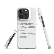 Cover iPhone Resistente – Compatibile con Ricarica Wireless – Design Code-Biiply