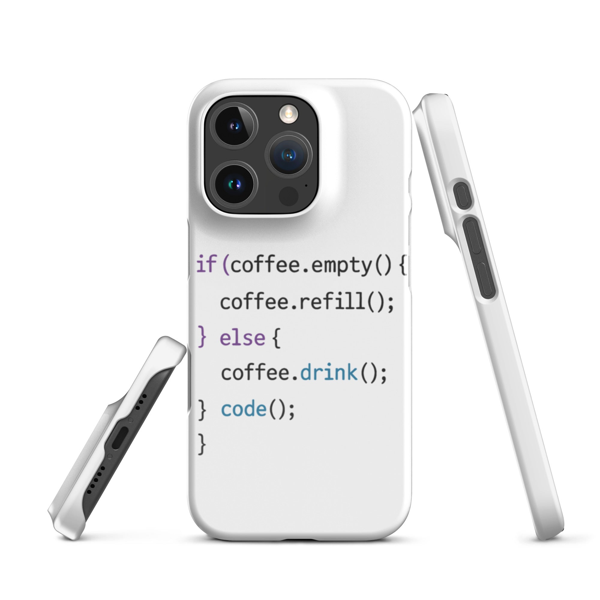 Cover iPhone Resistente – Compatibile con Ricarica Wireless – Design Code-Biiply