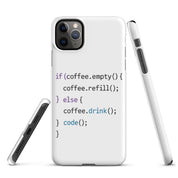 Cover iPhone Resistente – Compatibile con Ricarica Wireless – Design Code-Biiply
