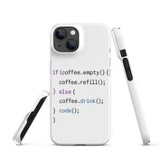 Cover iPhone Resistente – Compatibile con Ricarica Wireless – Design Code-Biiply