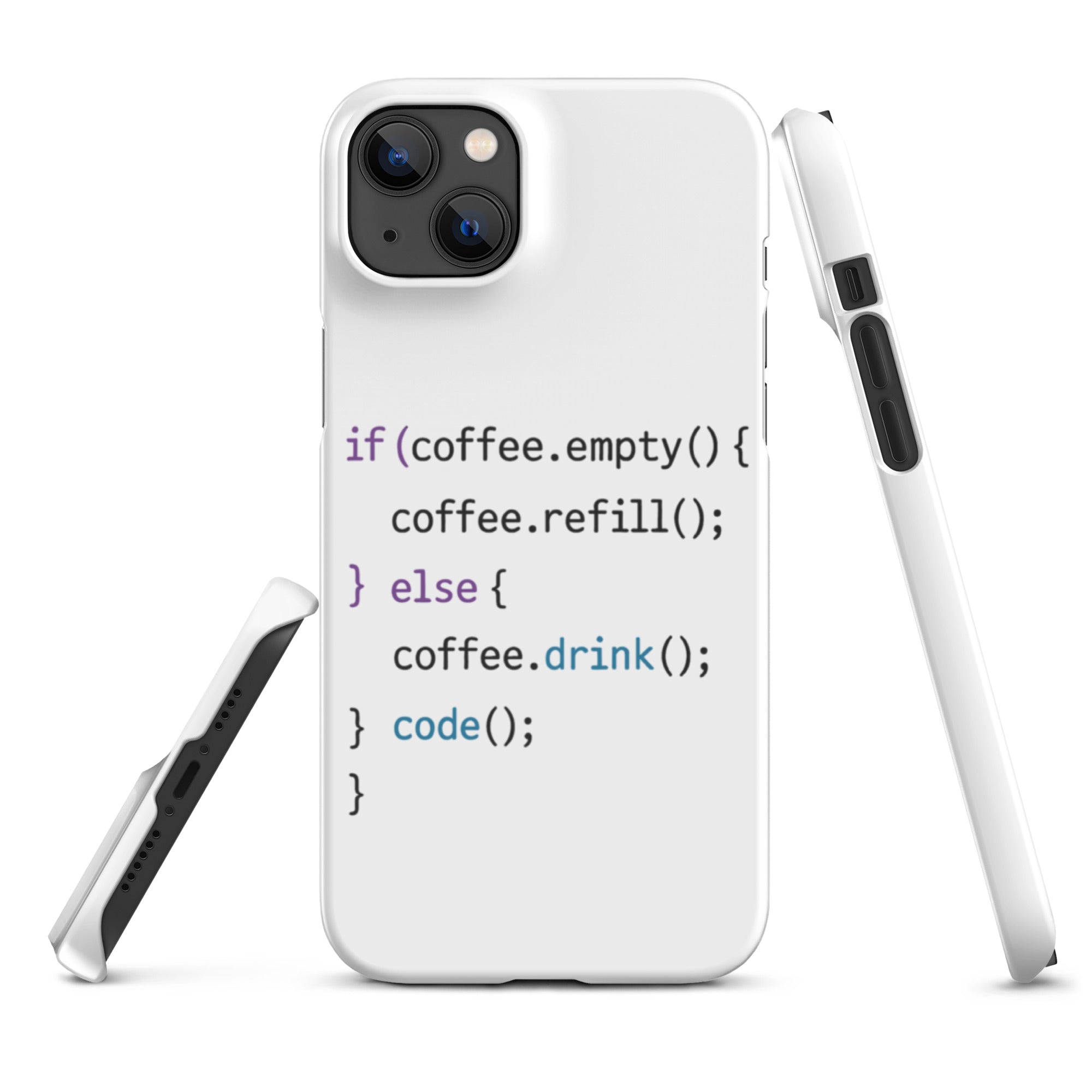 Cover iPhone Resistente – Compatibile con Ricarica Wireless – Design Code-Biiply