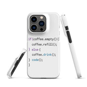 Cover iPhone Resistente – Compatibile con Ricarica Wireless – Design Code-Biiply