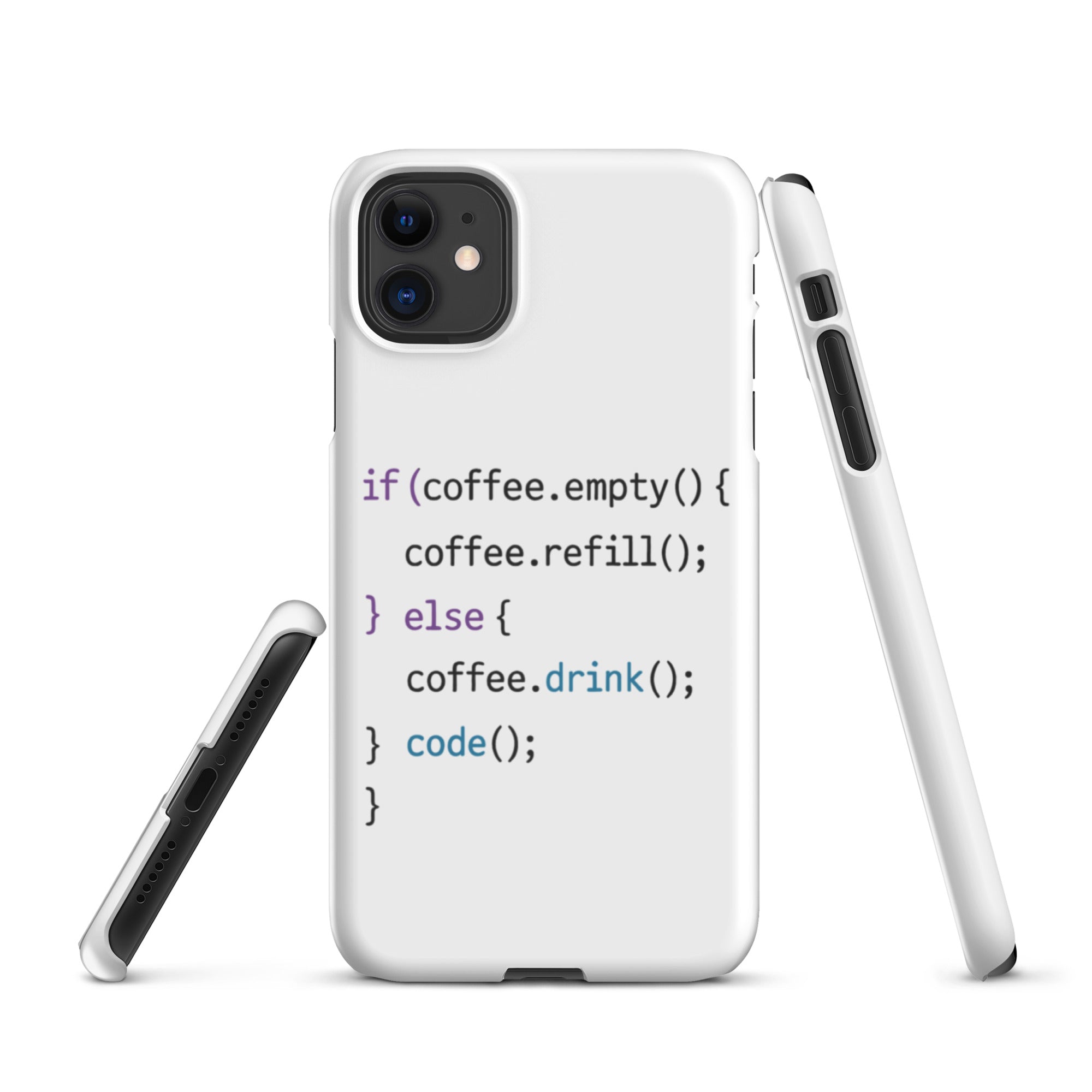 Cover iPhone Resistente – Compatibile con Ricarica Wireless – Design Code-Biiply