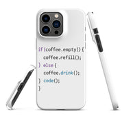 Cover iPhone Resistente – Compatibile con Ricarica Wireless – Design Code-Biiply