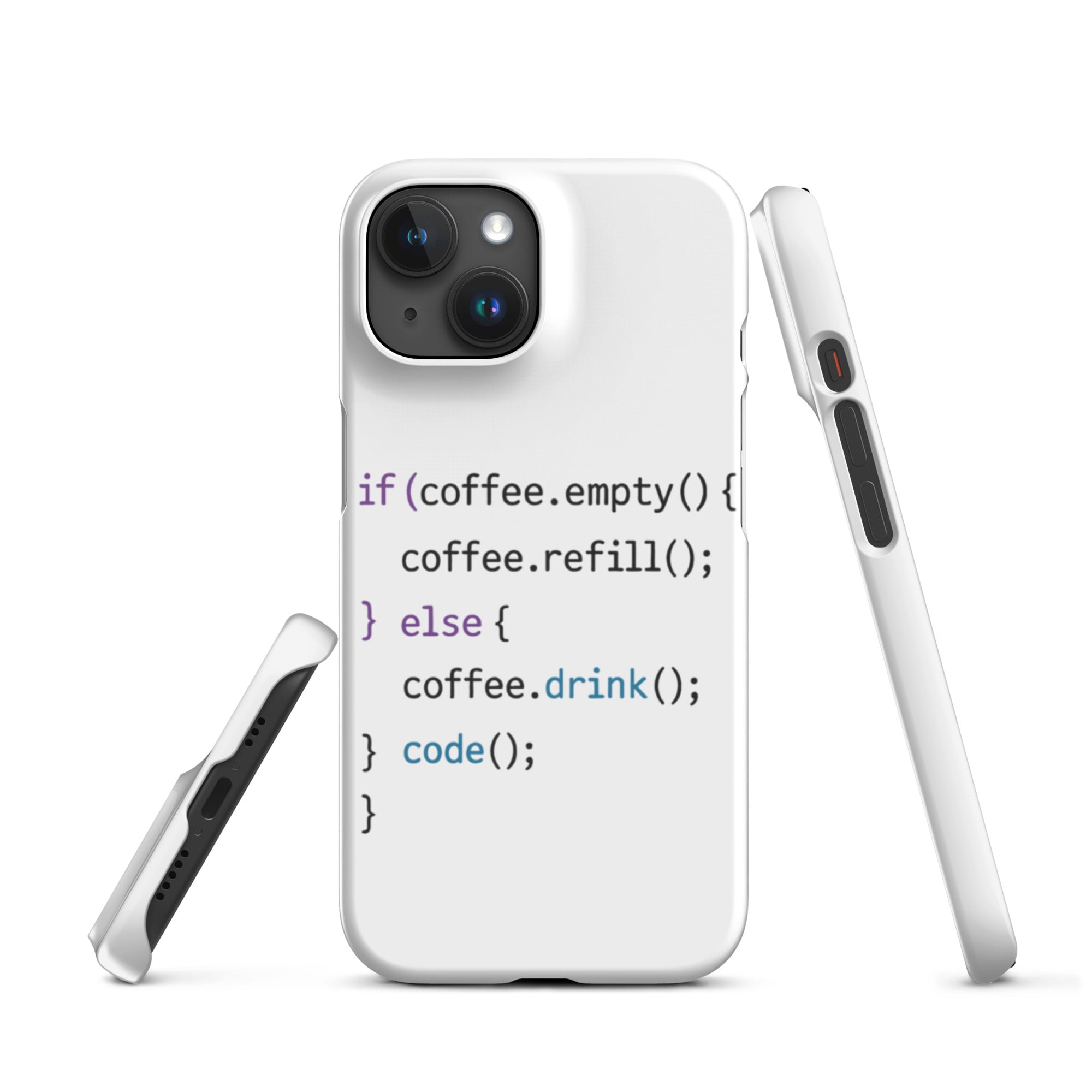 Cover iPhone Resistente – Compatibile con Ricarica Wireless – Design Code-Biiply