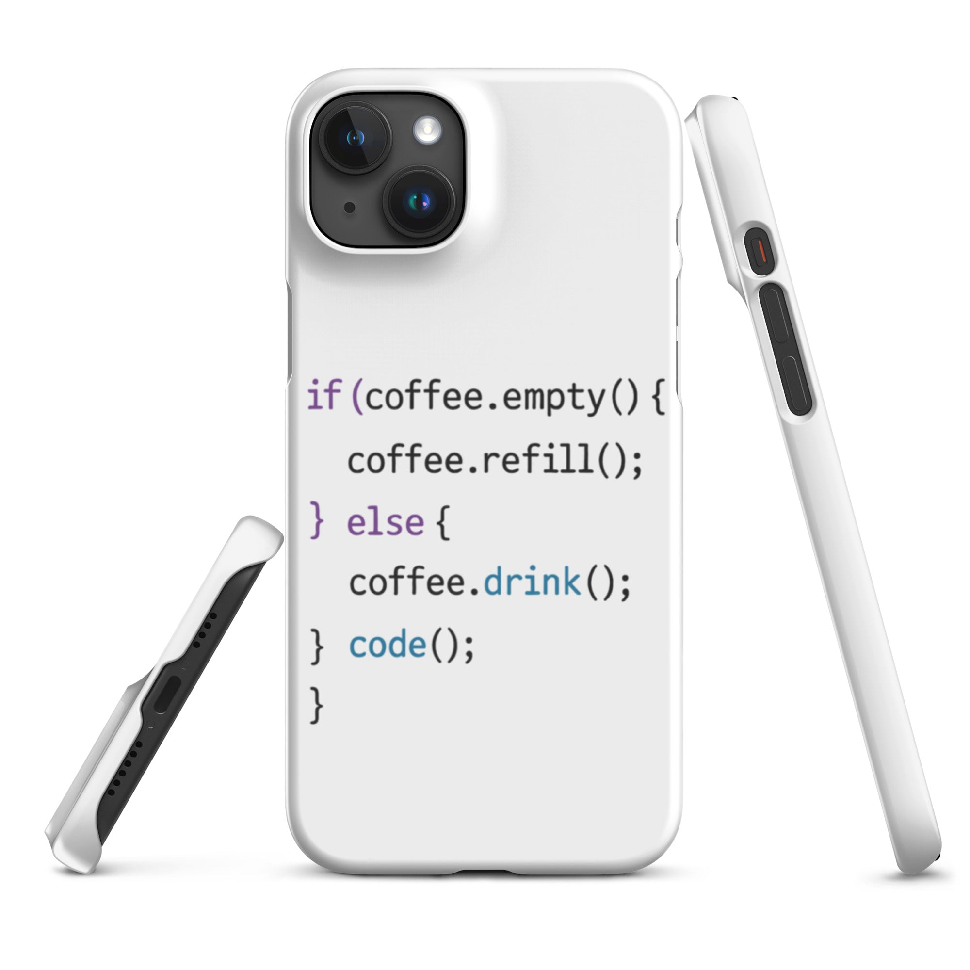 Cover iPhone Resistente – Compatibile con Ricarica Wireless – Design Code-Biiply