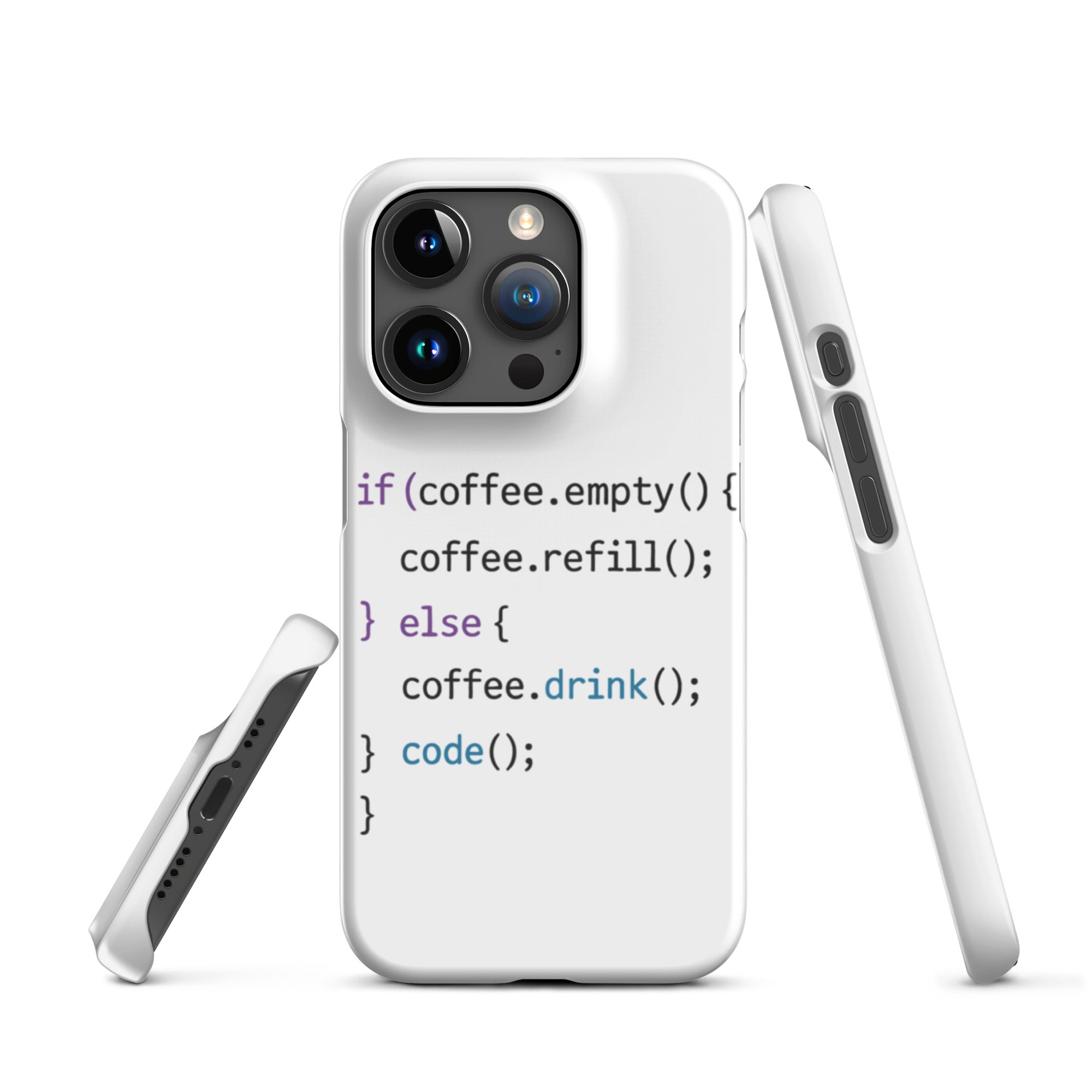 Cover iPhone Resistente – Compatibile con Ricarica Wireless – Design Code-Biiply