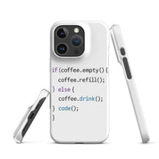 Cover iPhone Resistente – Compatibile con Ricarica Wireless – Design Code-Biiply