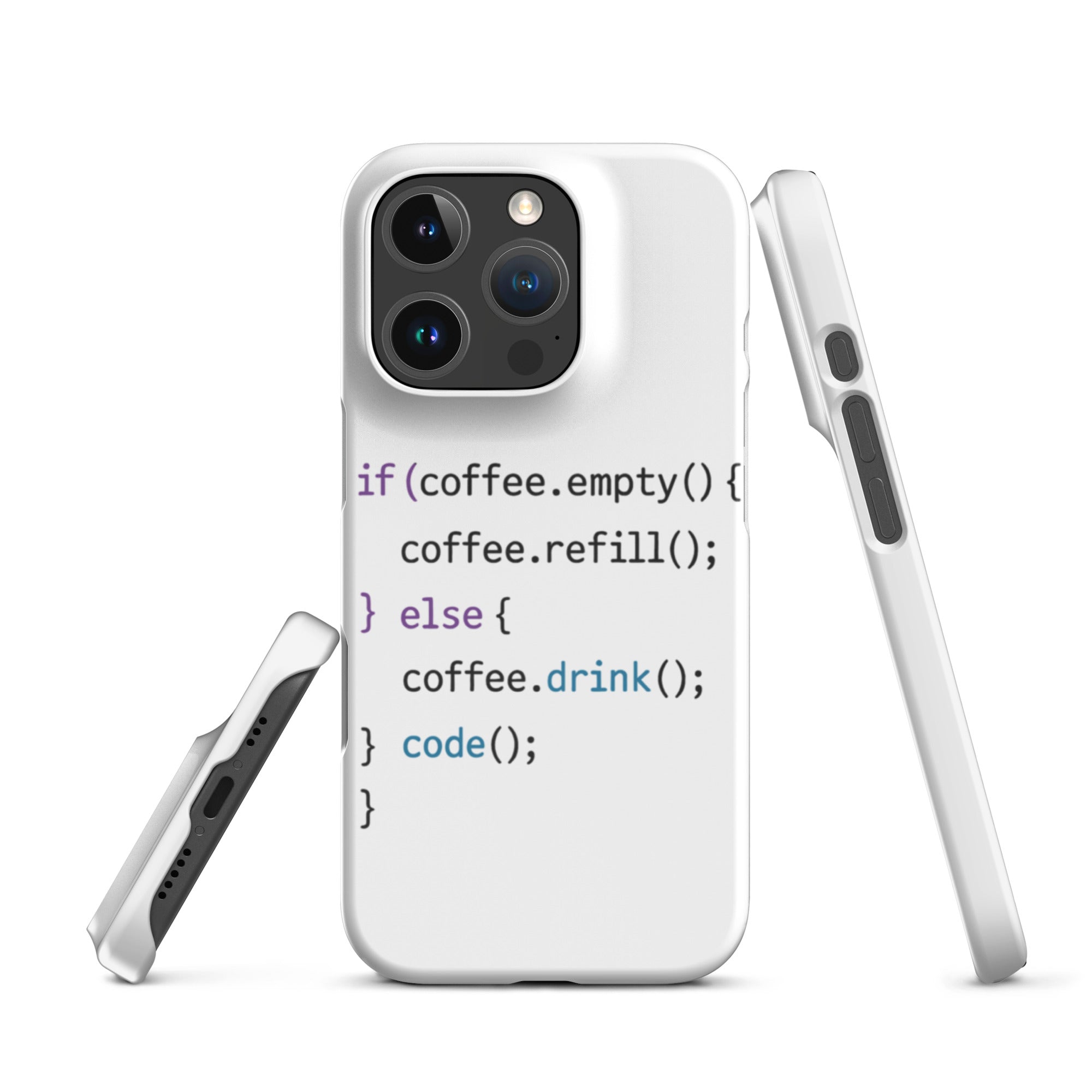 Cover iPhone Resistente – Compatibile con Ricarica Wireless – Design Code-Biiply