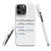 Cover iPhone Resistente – Compatibile con Ricarica Wireless – Design Code-Biiply