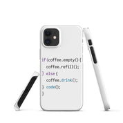 Cover iPhone Resistente – Compatibile con Ricarica Wireless – Design Code-Biiply