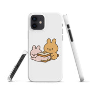 Cover iPhone Resistente – Compatibile con Ricarica Wireless – Design Conigli Kawaii-Biiply