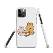 Cover iPhone Resistente – Compatibile con Ricarica Wireless – Design Conigli Kawaii-Biiply