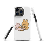 Cover iPhone Resistente – Compatibile con Ricarica Wireless – Design Conigli Kawaii-Biiply