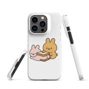 Cover iPhone Resistente – Compatibile con Ricarica Wireless – Design Conigli Kawaii-Biiply