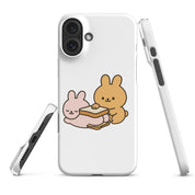 Cover iPhone Resistente – Compatibile con Ricarica Wireless – Design Conigli Kawaii-Biiply