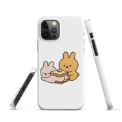 Cover iPhone Resistente – Compatibile con Ricarica Wireless – Design Conigli Kawaii-Biiply