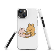 Cover iPhone Resistente – Compatibile con Ricarica Wireless – Design Conigli Kawaii-Biiply