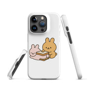 Cover iPhone Resistente – Compatibile con Ricarica Wireless – Design Conigli Kawaii-Biiply