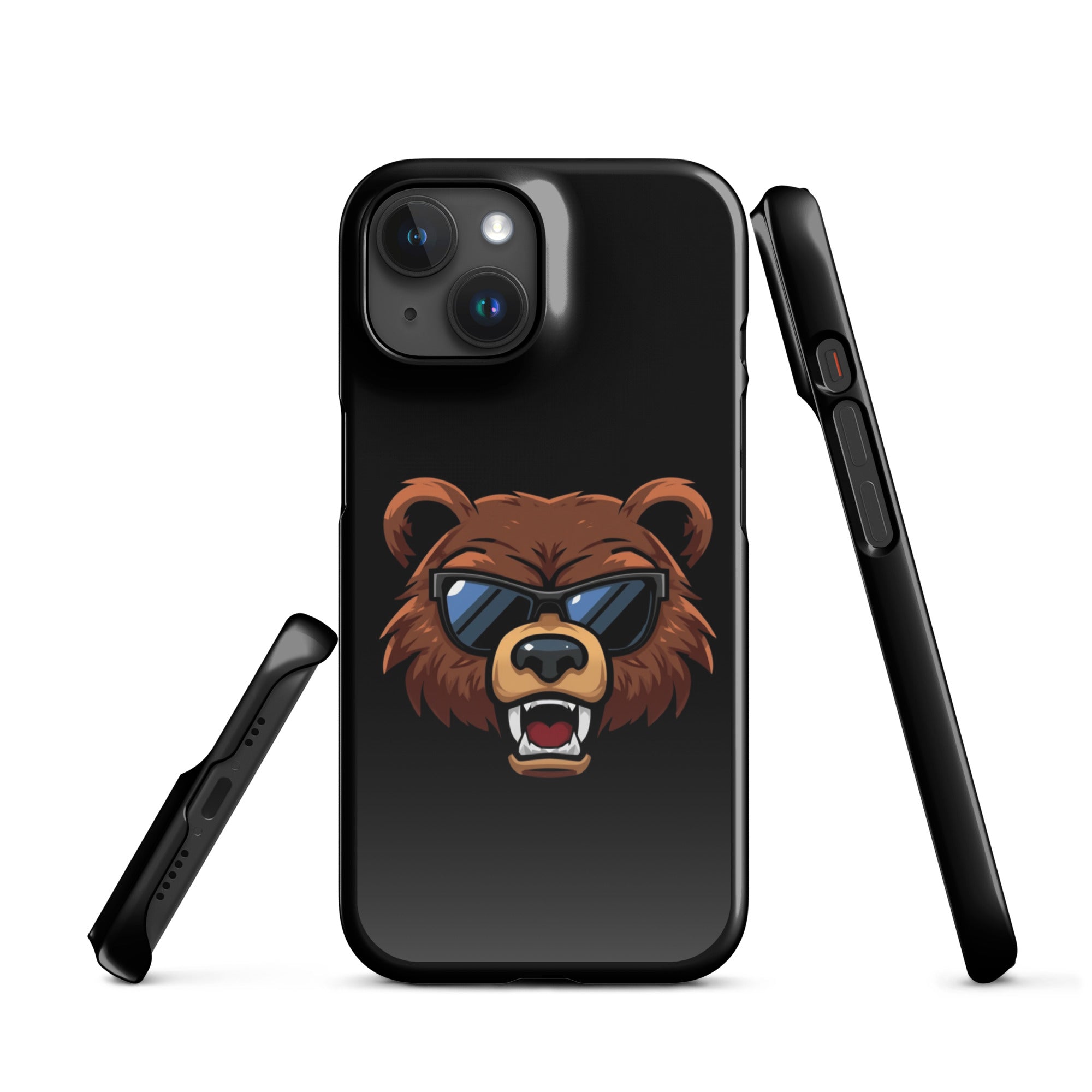 Cover iPhone Resistente – Compatibile con Ricarica Wireless – Design Cool Bear-Biiply