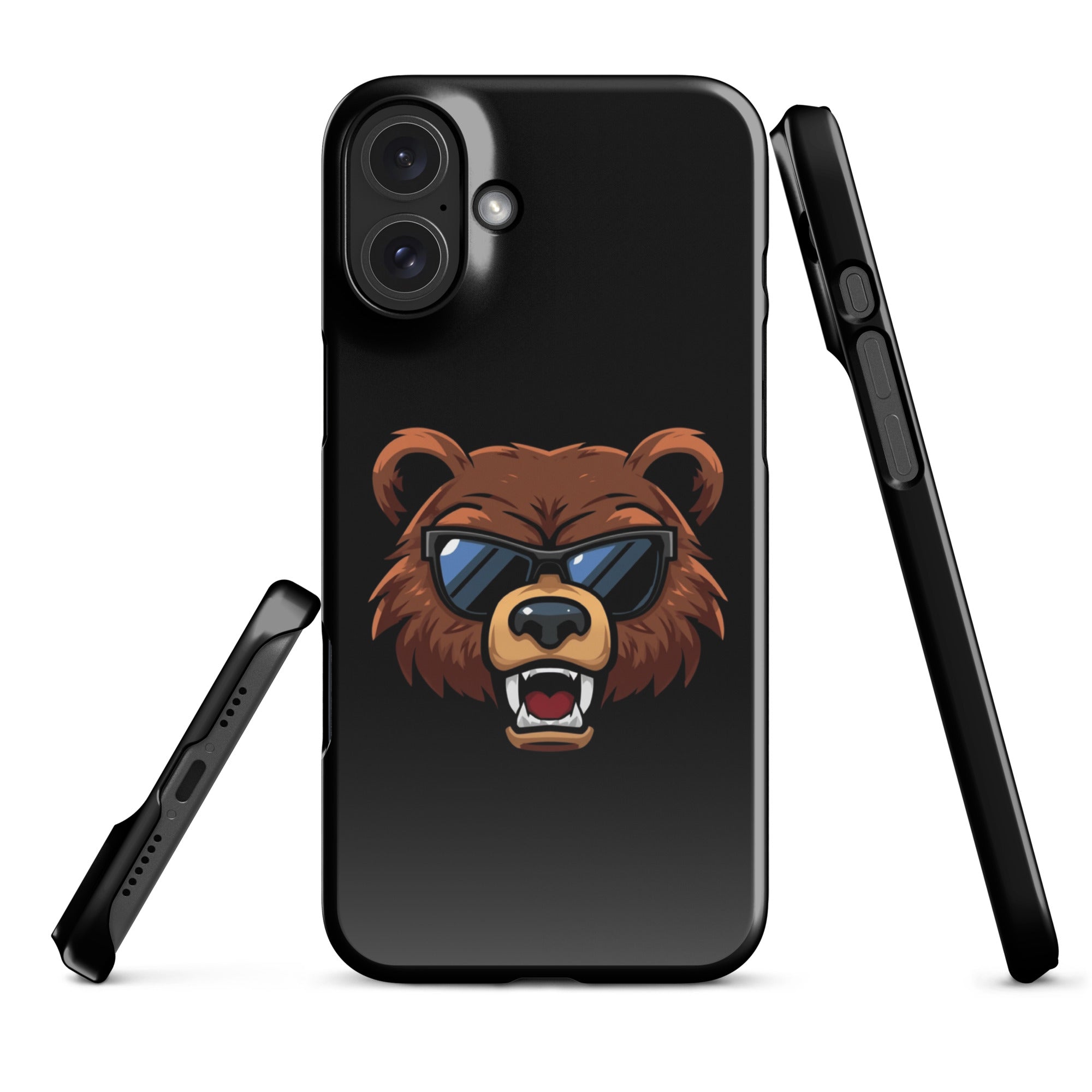 Cover iPhone Resistente – Compatibile con Ricarica Wireless – Design Cool Bear-Biiply