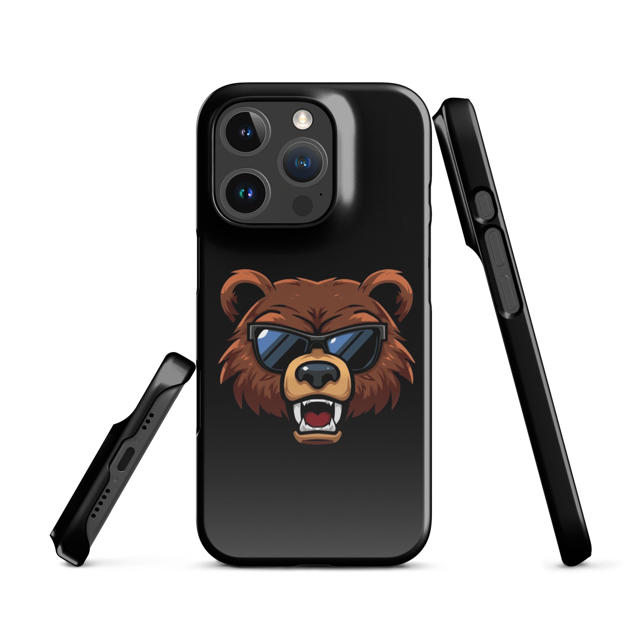 Cover iPhone Resistente – Compatibile con Ricarica Wireless – Design Cool Bear-Biiply