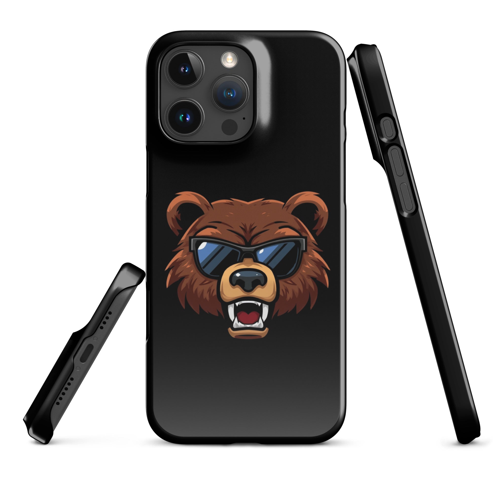 Cover iPhone Resistente – Compatibile con Ricarica Wireless – Design Cool Bear-Biiply