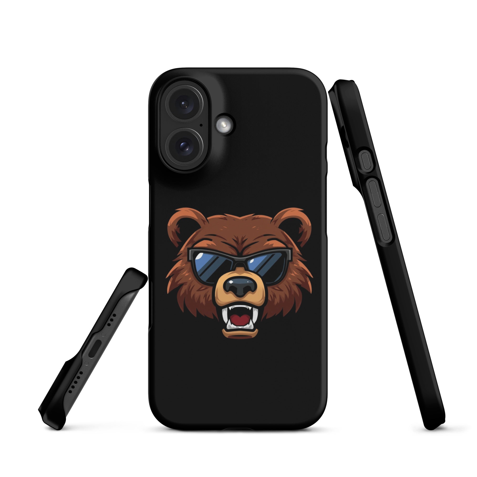 Cover iPhone Resistente – Compatibile con Ricarica Wireless – Design Cool Bear-Biiply