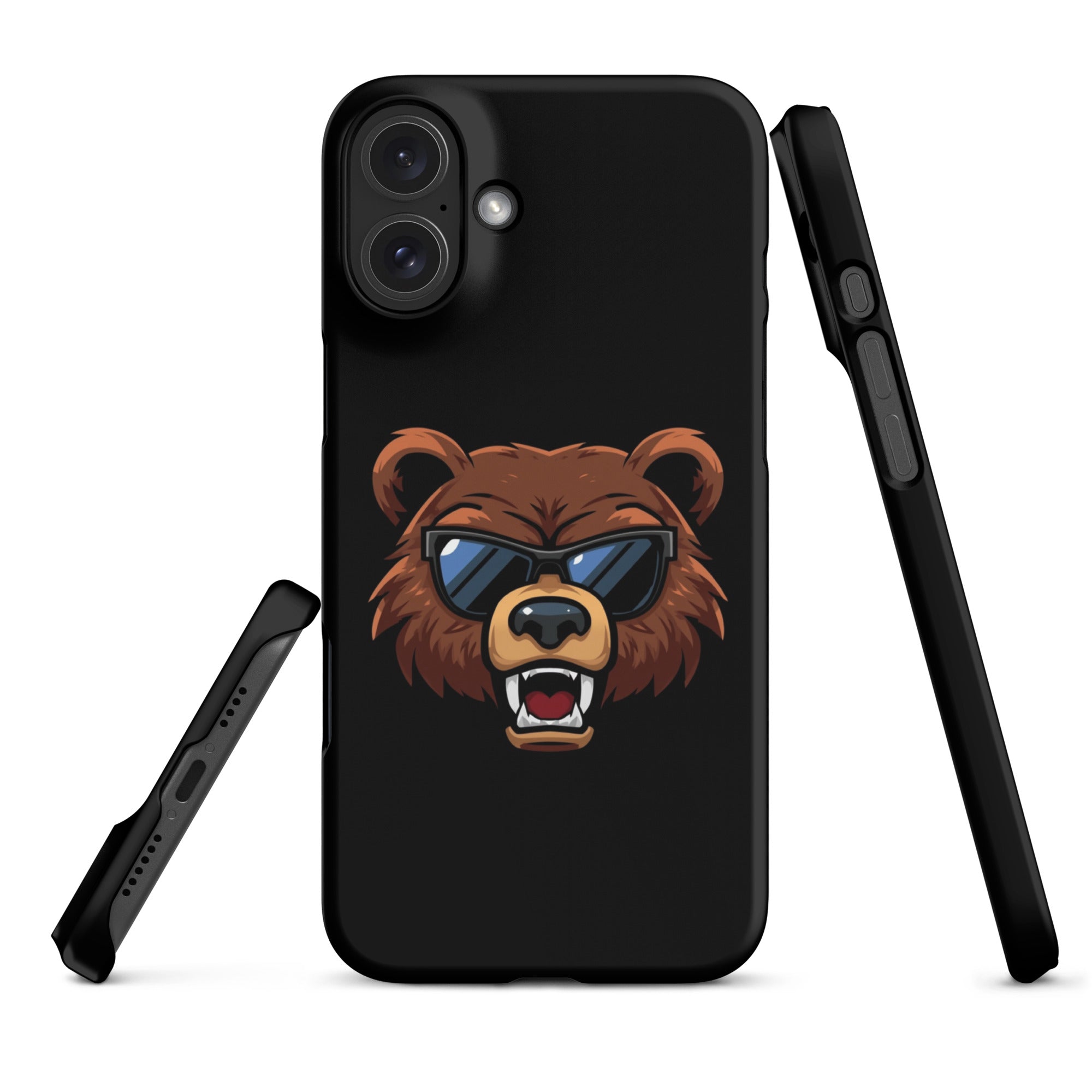 Cover iPhone Resistente – Compatibile con Ricarica Wireless – Design Cool Bear-Biiply